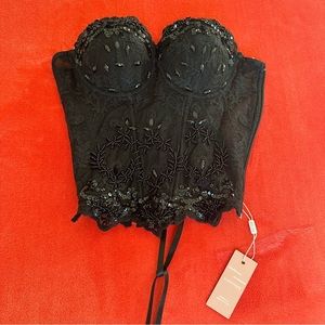 Miss Lola Black Bustier